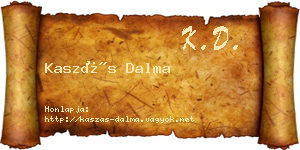 Kaszás Dalma névjegykártya